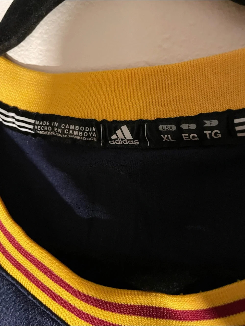 adidas Navy NBA Swingman Jersey with Yellow Accent